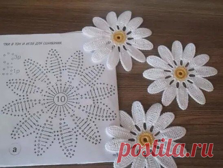 Цветы крючком