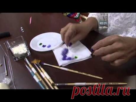 Mulher.com 05/12/2014 - Lavanda em Biscuit por Alessandra Assi - Parte 2