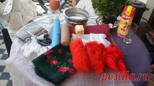 валяем варежки.продолжение / Валяние / Мастер классы по валянию из шерсти