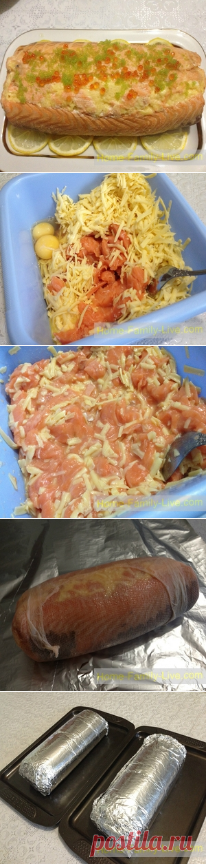 Рулет из семги/Сайт с пошаговыми рецептами с фото для тех кто любит готовить