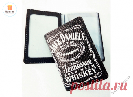 Jack Daniels (Джек Дениелс) - Кожаная обложка для автодокументов, ID-карты  → Купить за 189 грн. → Цена, Отзывы