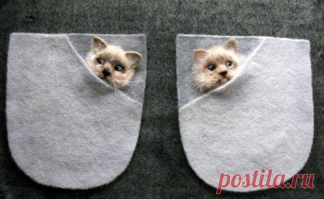 Декоративные накладные карманы "Котята" выполнены из шерсти, полуобъемные. Основа - шерсть, размер : шир. 18см., выс. 20,5см., достаточно плотные, толщина 2,5 мм. Рекомендуется для плотного драпа , искусственного мех, или для кофты плотной вязки , к ним можно пришить подкладочную ткань желаемого цвета