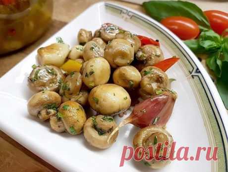 Маринованные шампиньоны без уксуса