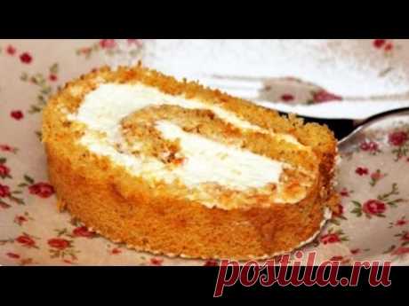 Нежнейший рулет из тыквы