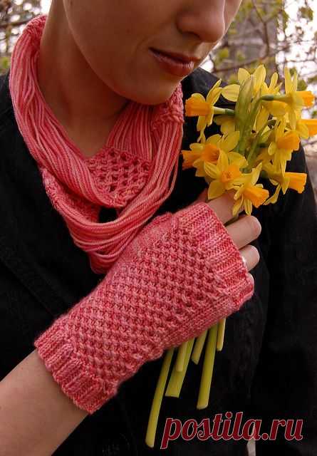 Ravelry: розовый грейпфрут Руки рисунок по knittedblissJC
