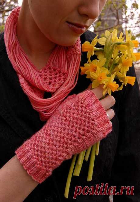 Ravelry: розовый грейпфрут Руки рисунок по knittedblissJC