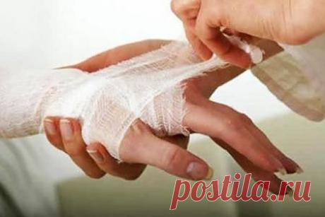 Полезные советы от ран, ушибов, воспалений