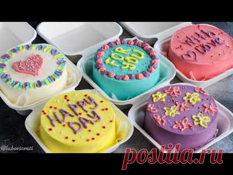 БЕНТО-ТОРТ ✶ 5 разных ВКУСОВ в одном РЕЦЕПТЕ ✶ BENTO Cakes ✶ Подробный РЕЦЕПТ и ОФОРМЛЕНИЕ