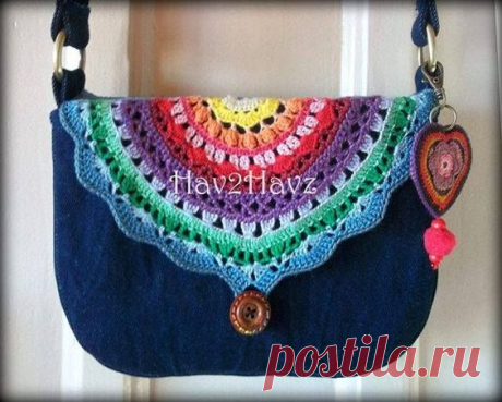 (189) bolsa de crochê