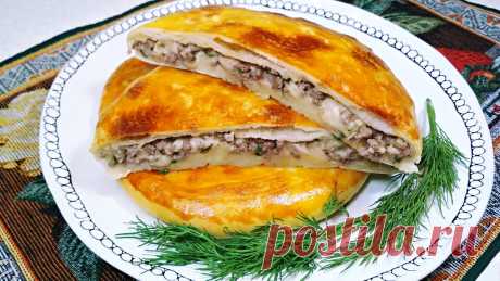 Приготовила тонкие пироги-лепешки с мясом и сыром. Делюсь простым рецептом (можно и с другими начинками) | Розовый баклажан | Яндекс Дзен