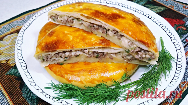 Приготовила тонкие пироги-лепешки с мясом и сыром. Делюсь простым рецептом (можно и с другими начинками) | Розовый баклажан | Яндекс Дзен