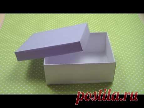 Как сделать КОРОБКУ С КРЫШКОЙ / How to make а Paper Box / ✿ NataliDoma