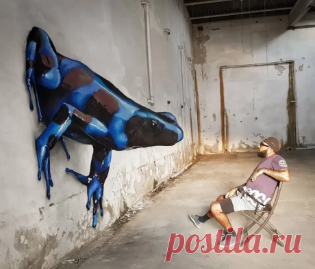 Граффити-художник покоряет Instagram своими ультрареалистичными 3D-рисунками, которые превращают обыденное в великолепное Художник 3D-граффити делится сногсшибательными работами, которые заставят вас взглянуть на них дважды. Уличный граффити-художник из Португалии выкладывает в свой Instagram необычные 3D-рисунки, которые завораживают своим цветом, глубиной и поражают воображение. Серджио Одейт получил в Сети