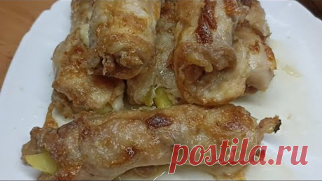 Куриные рулетики.