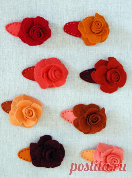 Rose Barrettes | Purl Soho - Create