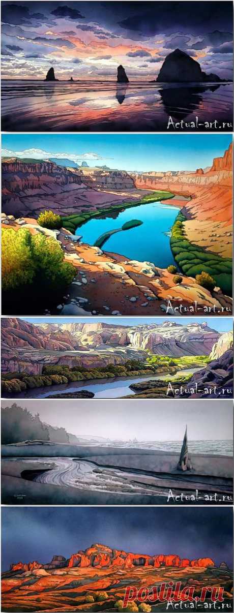 Jonathan Frank о батике в акварели | Actual-art.ru