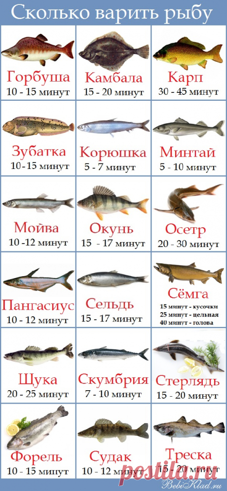 Сколько варить рыбу