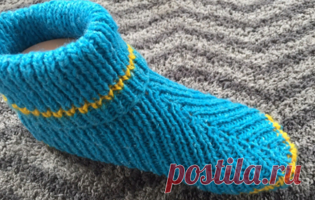 Эту интересную модель носков вяжу вместо обычных, легко и просто, на 2 спицах и без швов | Вязание и Рукоделие | Яндекс Дзен