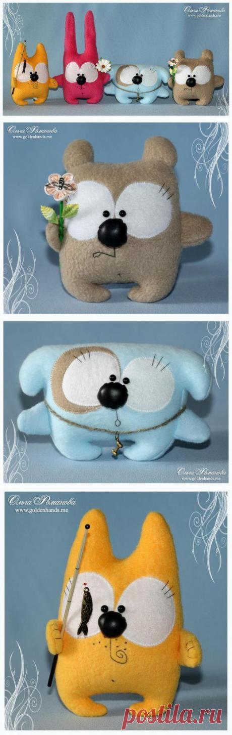 Мягкие игрушки своими руками, выкройки. Зверики / Тильда, мягкие игрушки своими руками, выкройки / КлуКлу. Рукоделие - бисероплетение, квиллинг, вышивка крестом, вязание