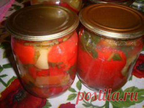 Хозяюшка. Кушать подано! - Перец, маринованный половинками за 5 минут