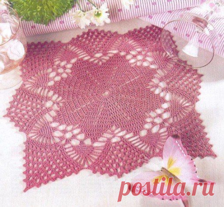 Лиловая салфетка - Для уюта в доме