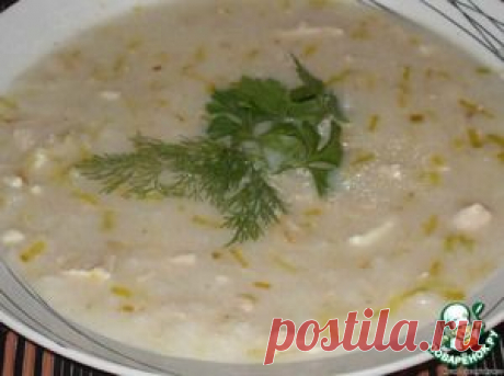 Английский куриный суп с сыром - кулинарный рецепт