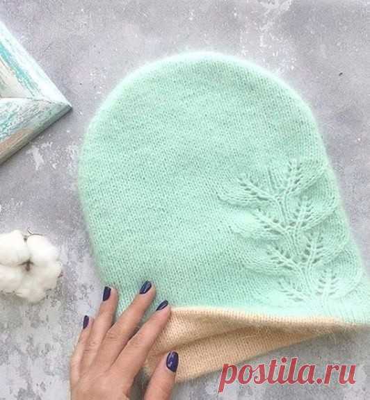 Шапочка бини из пуха норки