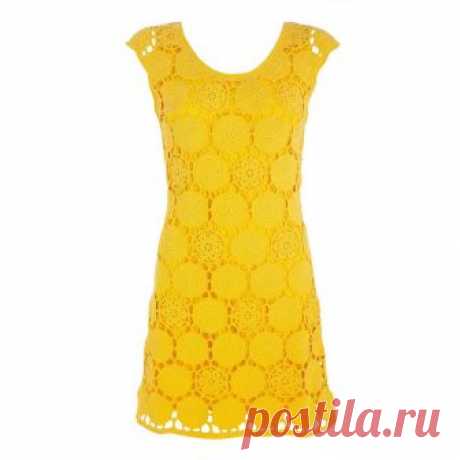Платье из каталога Debenhams " Жёлтые монетки"