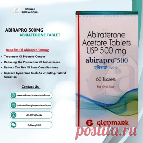 Abirapro 500mg tablets contain the active ingredient Abiraterone acetate, which is used in the treatment of prostate cancer. It belongs to a class of medications known as androgen biosynthesis inhibitors. Abiraterone works by blocking the production of androgens (male hormones) in the body, which can help slow down the progression of prostate cancer.
For more details, get in touch with us today!
Email: sales@oddwayinternational.com
Contact no.+91 9873336444
Visit: https://surl.li/qlbfq