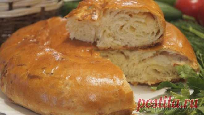 Лепёшки слоёные с сыром, как из бабушкиной печи!
