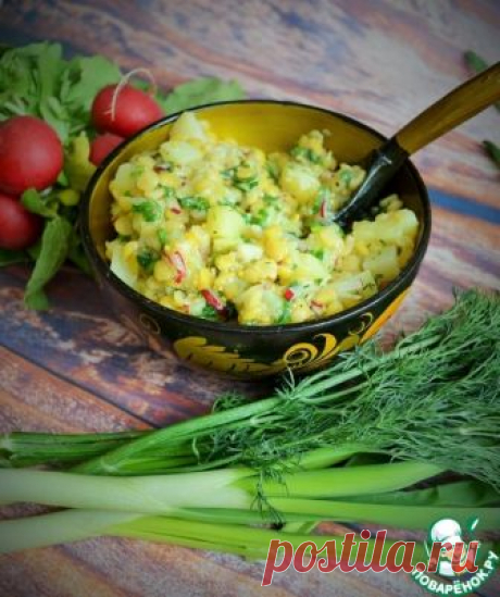 Салат картофельный с горохом - кулинарный рецепт