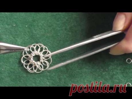 Собираем цветок из колечек. Мастер класс