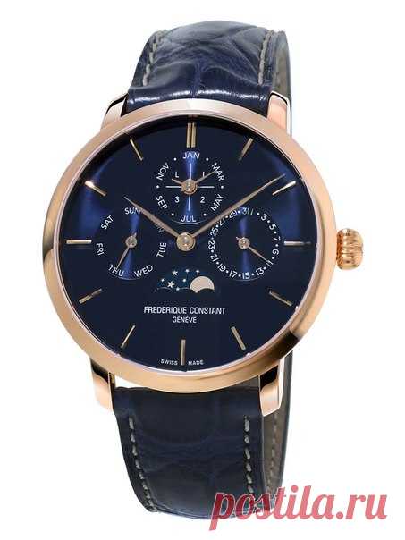 Frederique Constant Geneve moonphase gold Blue