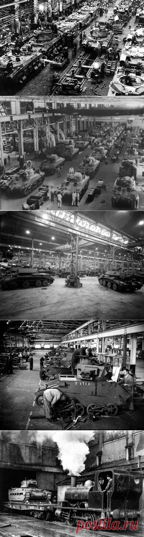 Танковые заводы союзников во Вторую мировую войну (воспоминания в 18 фотографиях и одном видео) » Военное обозрение