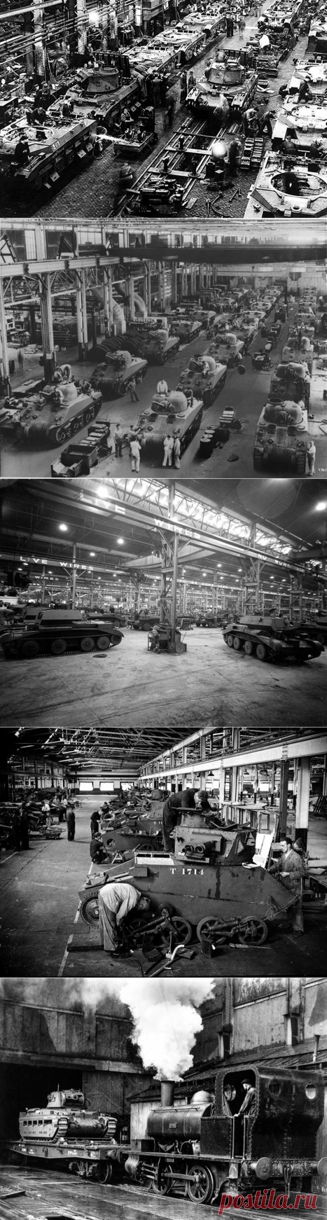 Танковые заводы союзников во Вторую мировую войну (воспоминания в 18 фотографиях и одном видео) » Военное обозрение