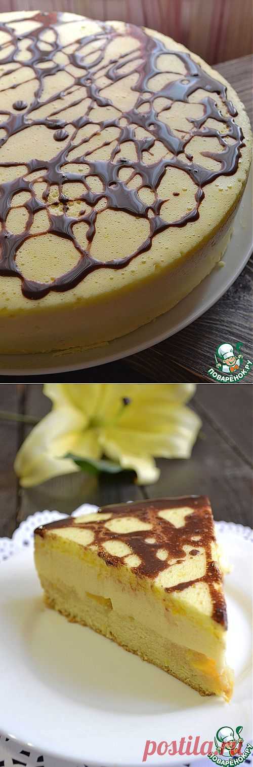 Торт персиковое «Птичье молоко» - кулинарный рецепт
