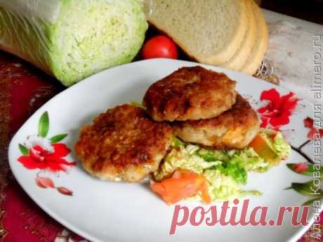 Мясные котлеты с пекинской капустой и тыквой