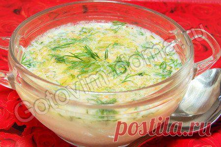 Рецепт: Суп с лисичками и укропом "Неженка"