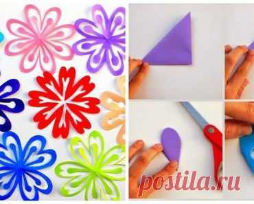 Как вырезать и клеить снежинки и звездочки - мастер классы со всего света