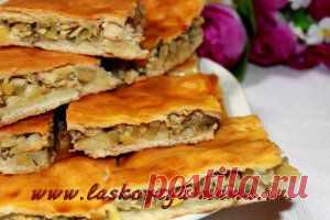 Пирог с курицей и картошкой