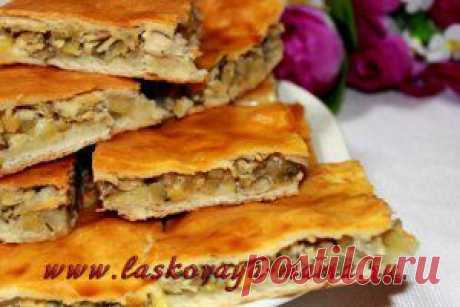 Пирог с курицей и картошкой