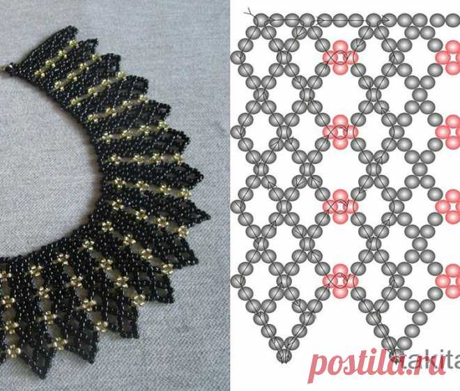 Netting schema from Beads Magic ~ Seed Bead Tutorials | خرز. | Beading, Beadwork and Beads