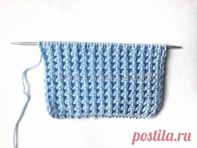 Оригинальная резинка спицами для вязания шапок, манжет и горловины свитеров, джемперов | Вязание спицами CozyHands | Яндекс Дзен