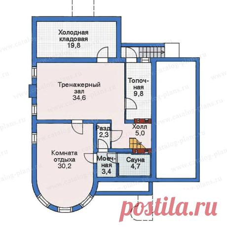 Проект дома из газобетона c мансардой № 52-52 в европейском стиле | каталог Проекты коттеджей
