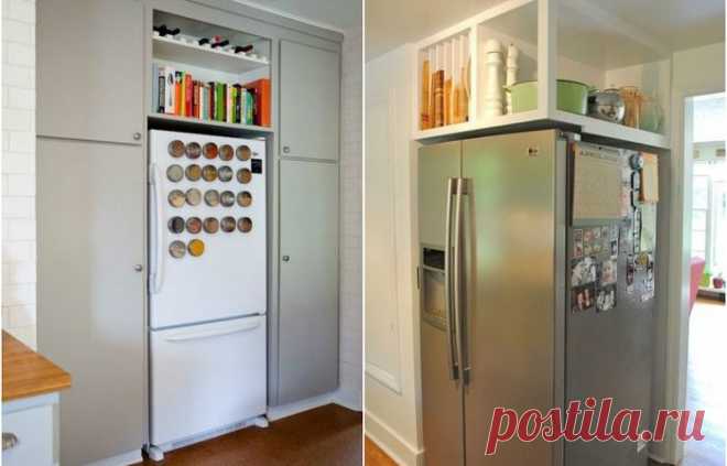 Как задействовать место над холодильником | Мой дом