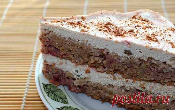 ТВОРОЖНО-ОВСЯНЫЙ ТОРТ С КЛУБНИКОЙ / Изысканные кулинарные рецепты