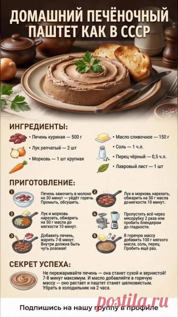 Домашний печеночный паштет