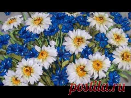 Картины, вышитые лентами, Нестерович Ирины.