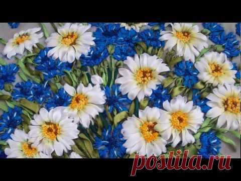 Картины, вышитые лентами, Нестерович Ирины.