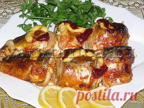 Скумбрии в духовке рецепт
